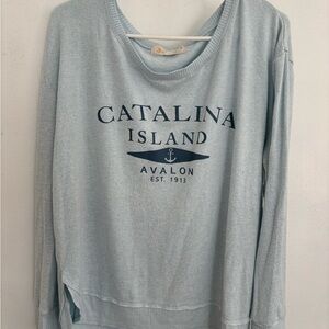 Ocean Drive Sky Blue Knit Top